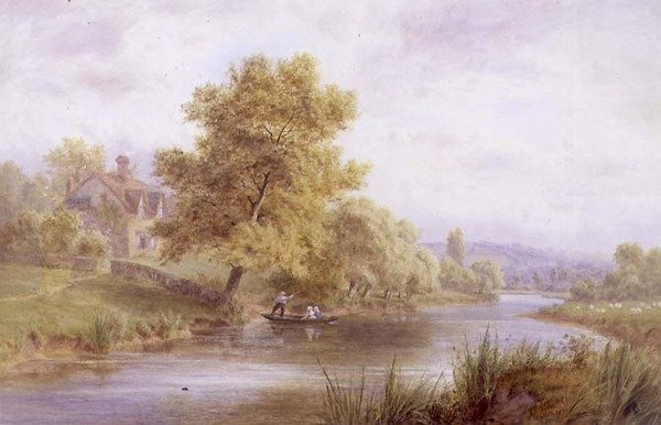Evesham Vadisi (kağıt üzerine sulu boya) by Roberto Angelo Kittermaster Marshall