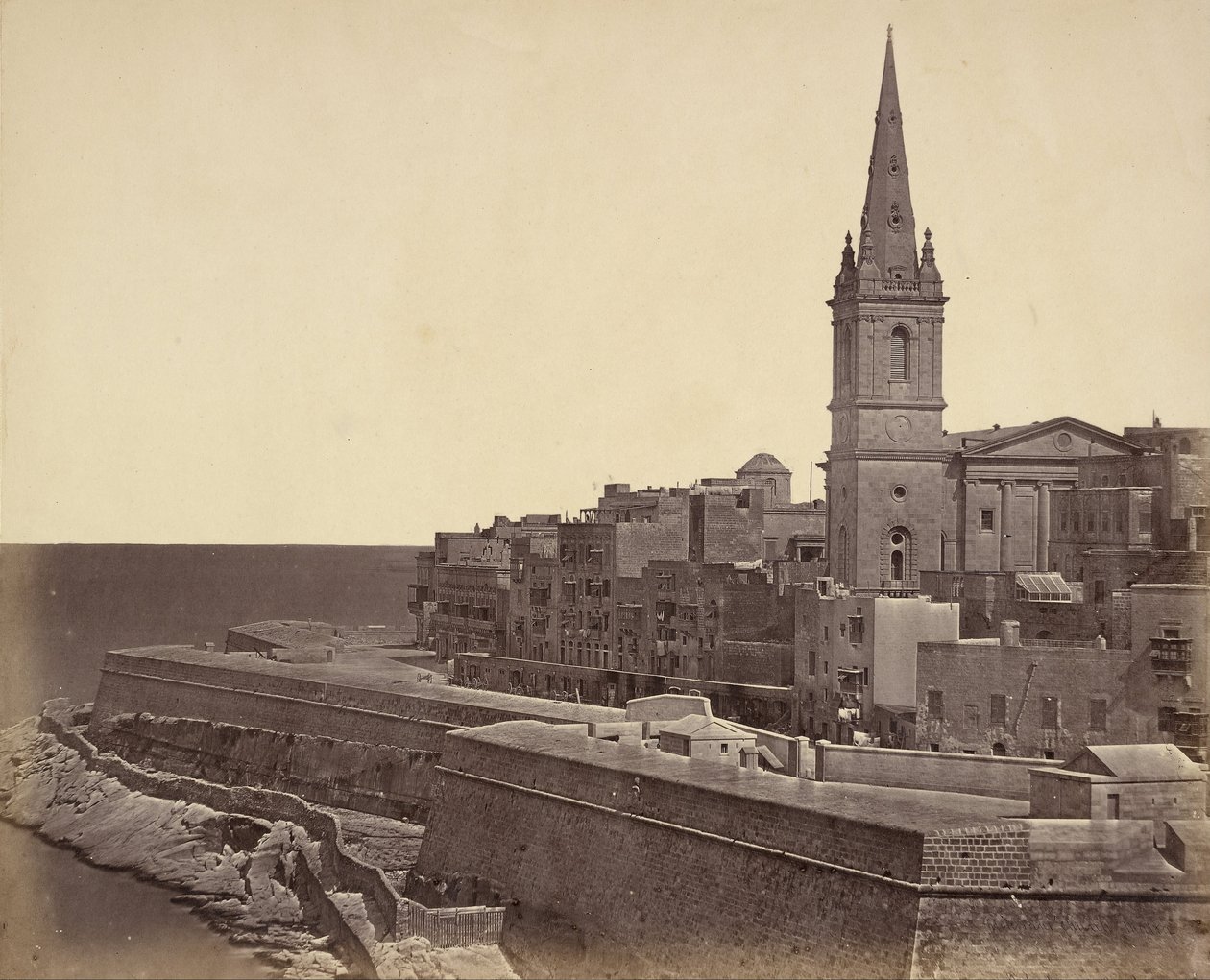 Protestan Kilisesi, Malta by Robertson and Beato