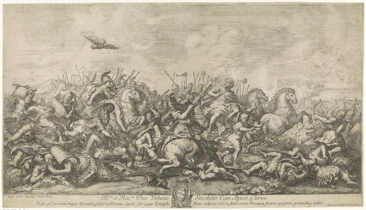 Büyük İskender ile Darius III arasındaki savaş by Robertus de Mol
