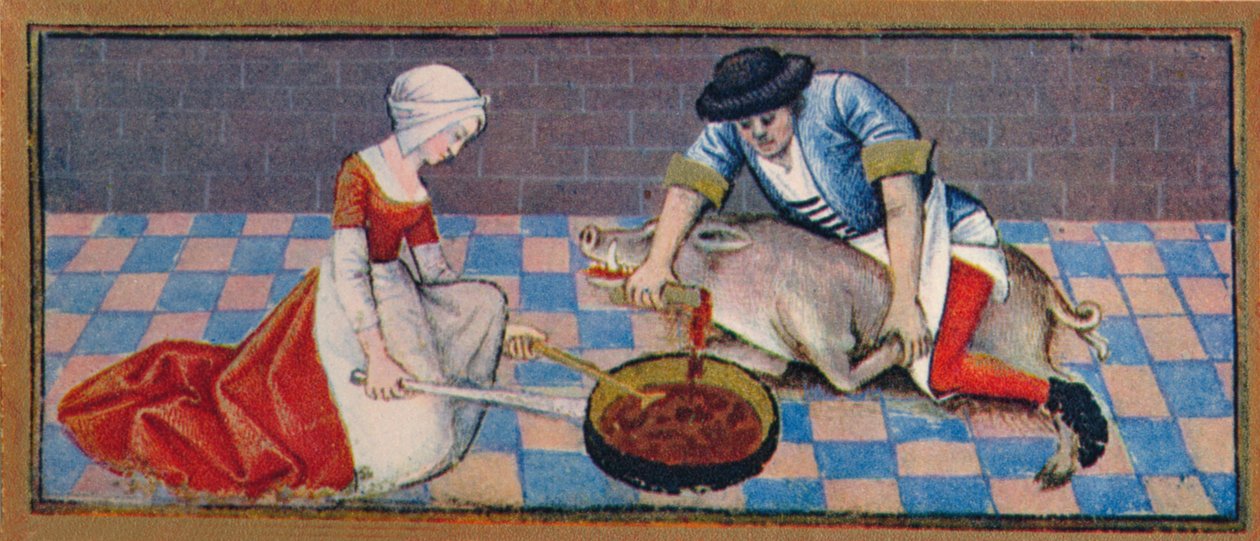 Kasım - domuz kesimi, 15. yüzyıl, 1939. by Robinet Testard