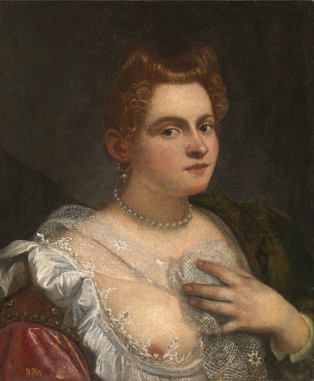 Otoportre Genç Venedikli Kadın, c. 1580. by Robusti