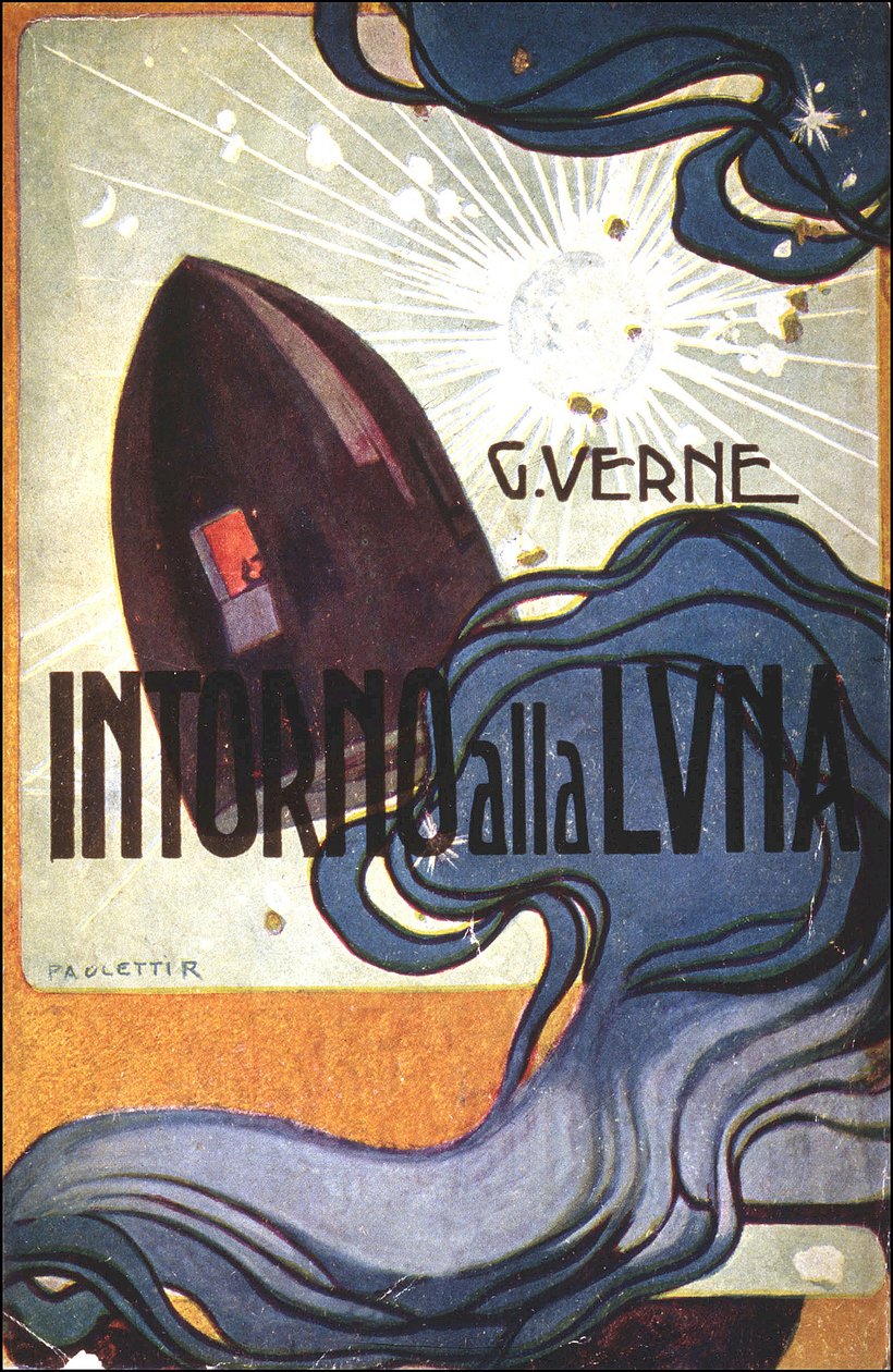 Örtmek. hasta. Jules Verne tarafından Intorno alla luna (Dünyadan Ay
