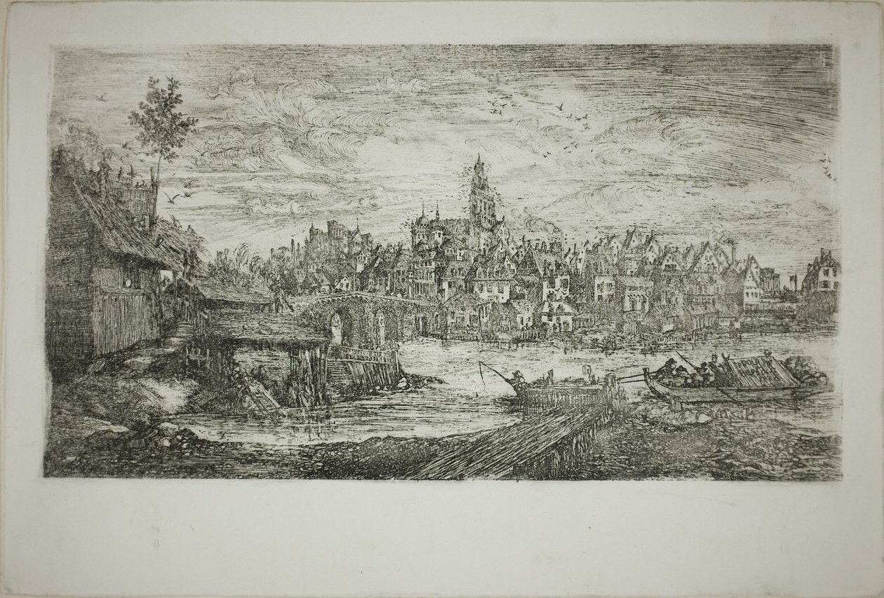 Taş Köprülü Şehir by Rodolphe Bresdin