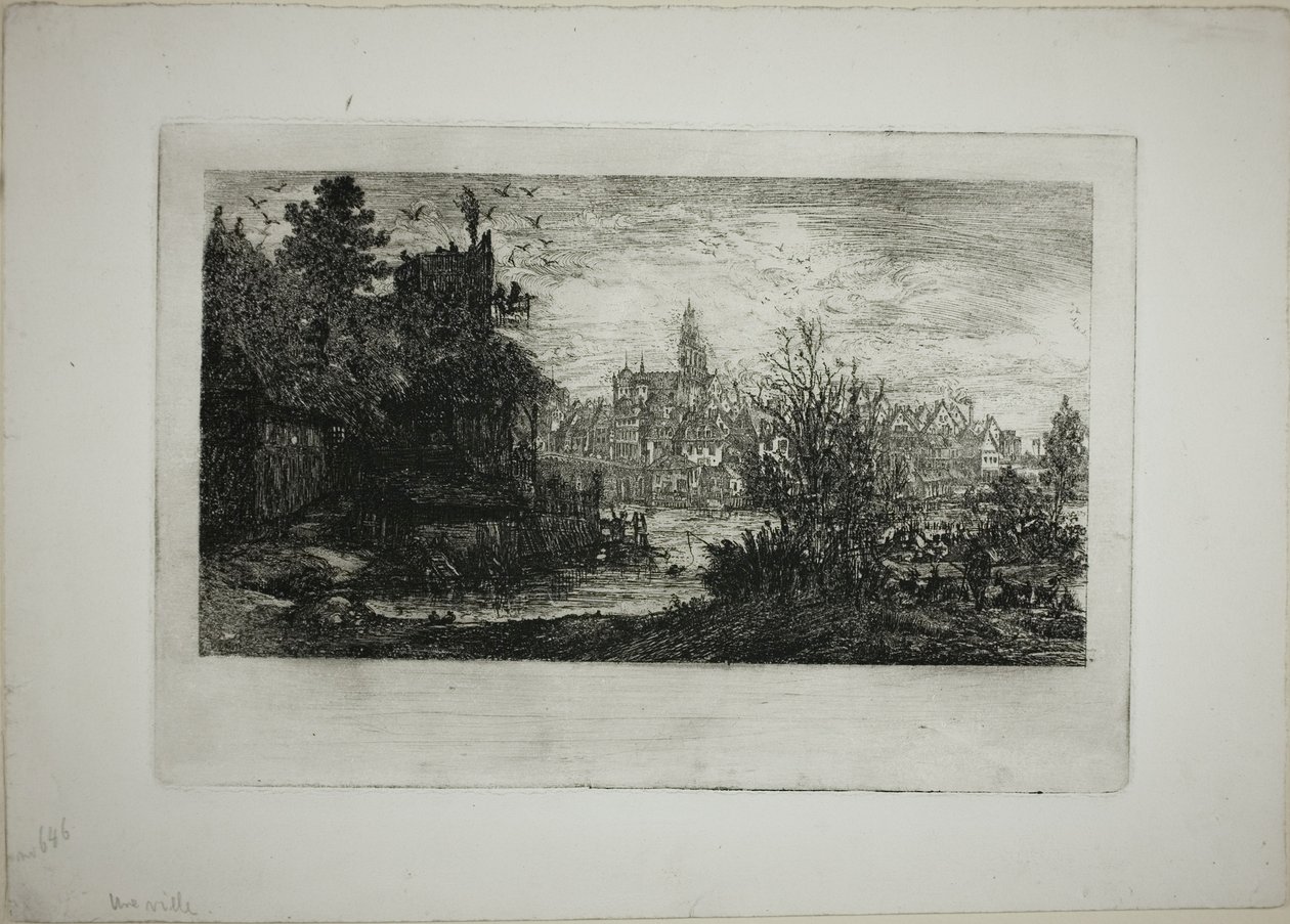 Taş Köprülü Şehir by Rodolphe Bresdin