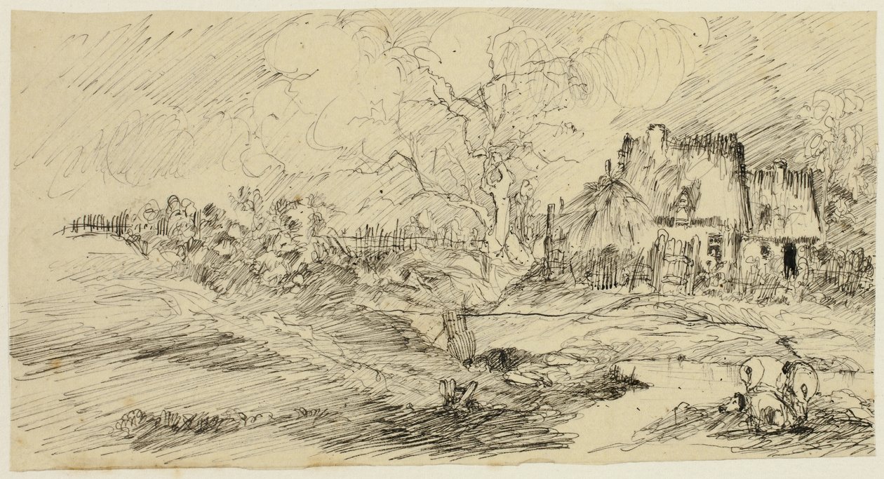 Ülke Manzarası by Rodolphe Bresdin
