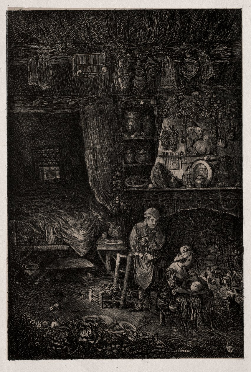 Flaman İçişleri, 1856. by Rodolphe Bresdin