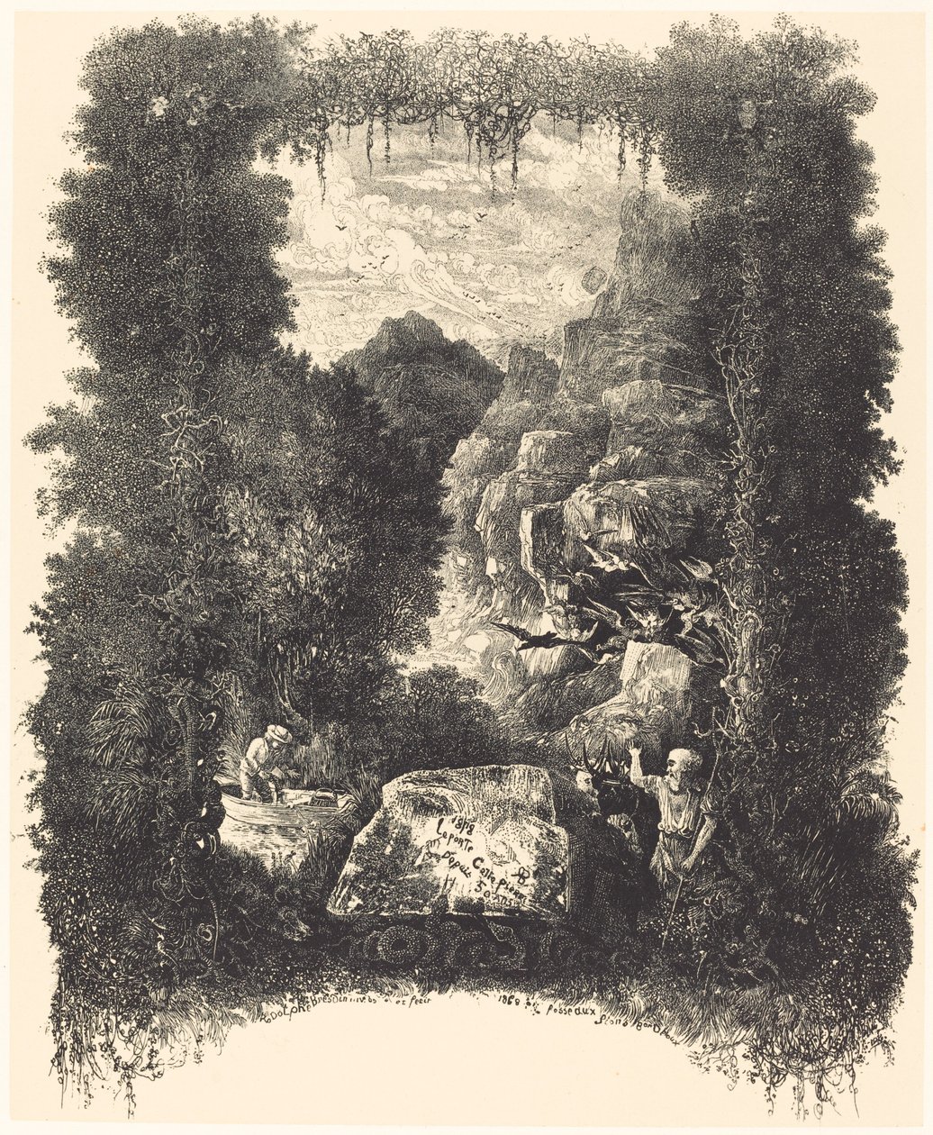 cephe parçası by Rodolphe Bresdin