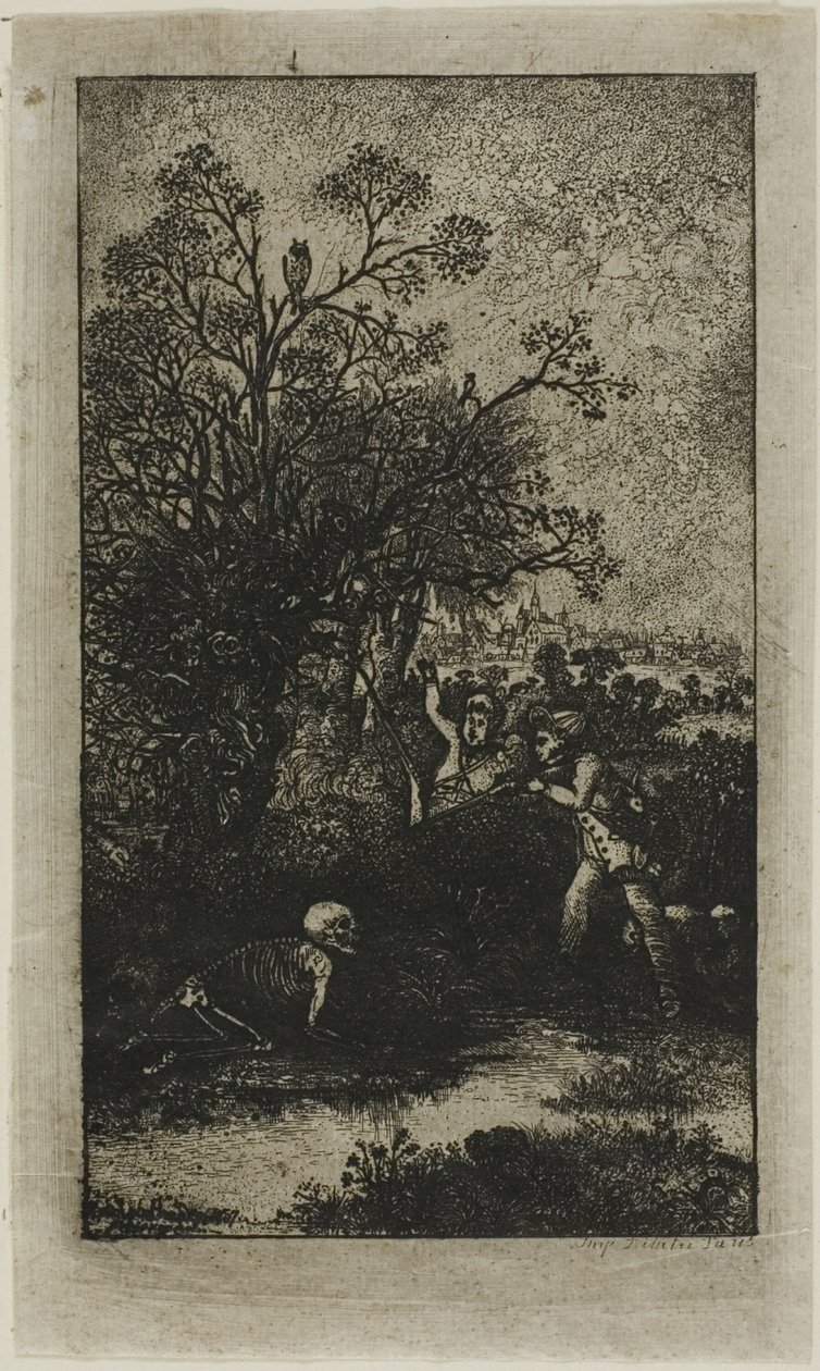 Avcılar Ölümden Şaşırdı by Rodolphe Bresdin