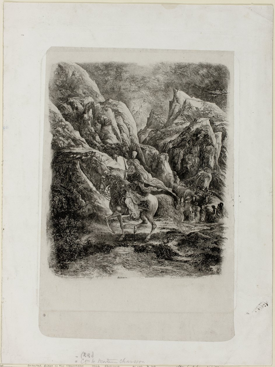 Dağlarda Binici by Rodolphe Bresdin