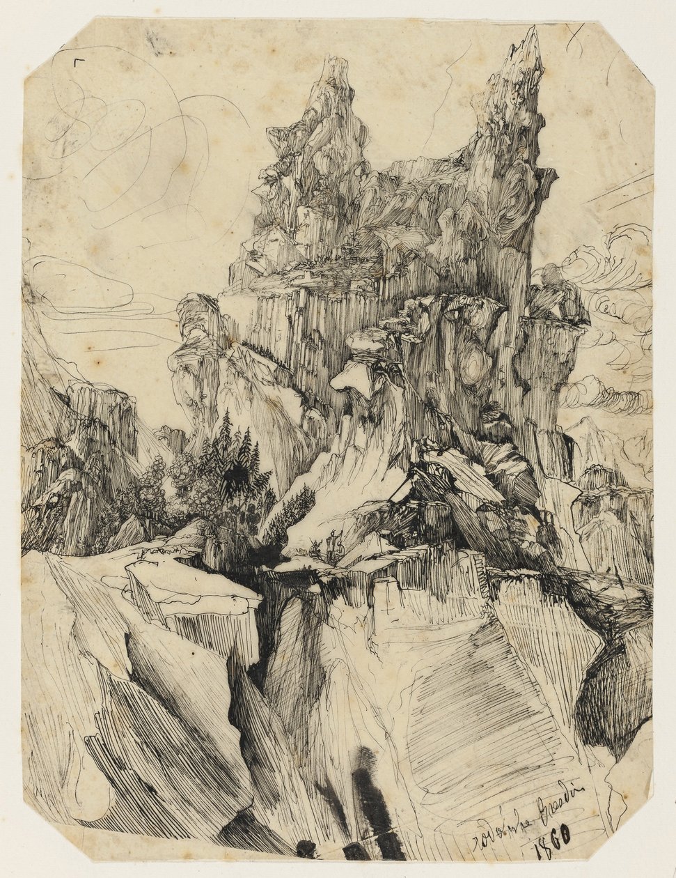 Yarık, 1860 by Rodolphe Bresdin