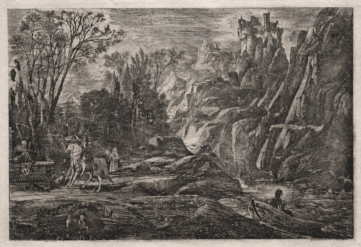 Şövalye ve Ölüm by Rodolphe Bresdin