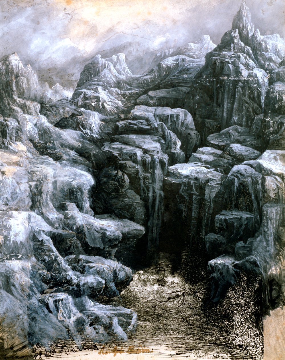 Kayalar, c1842-1885 by Rodolphe Bresdin