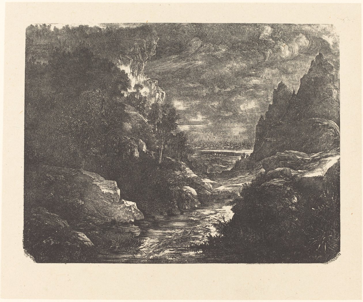 Boğazdaki Dere by Rodolphe Bresdin