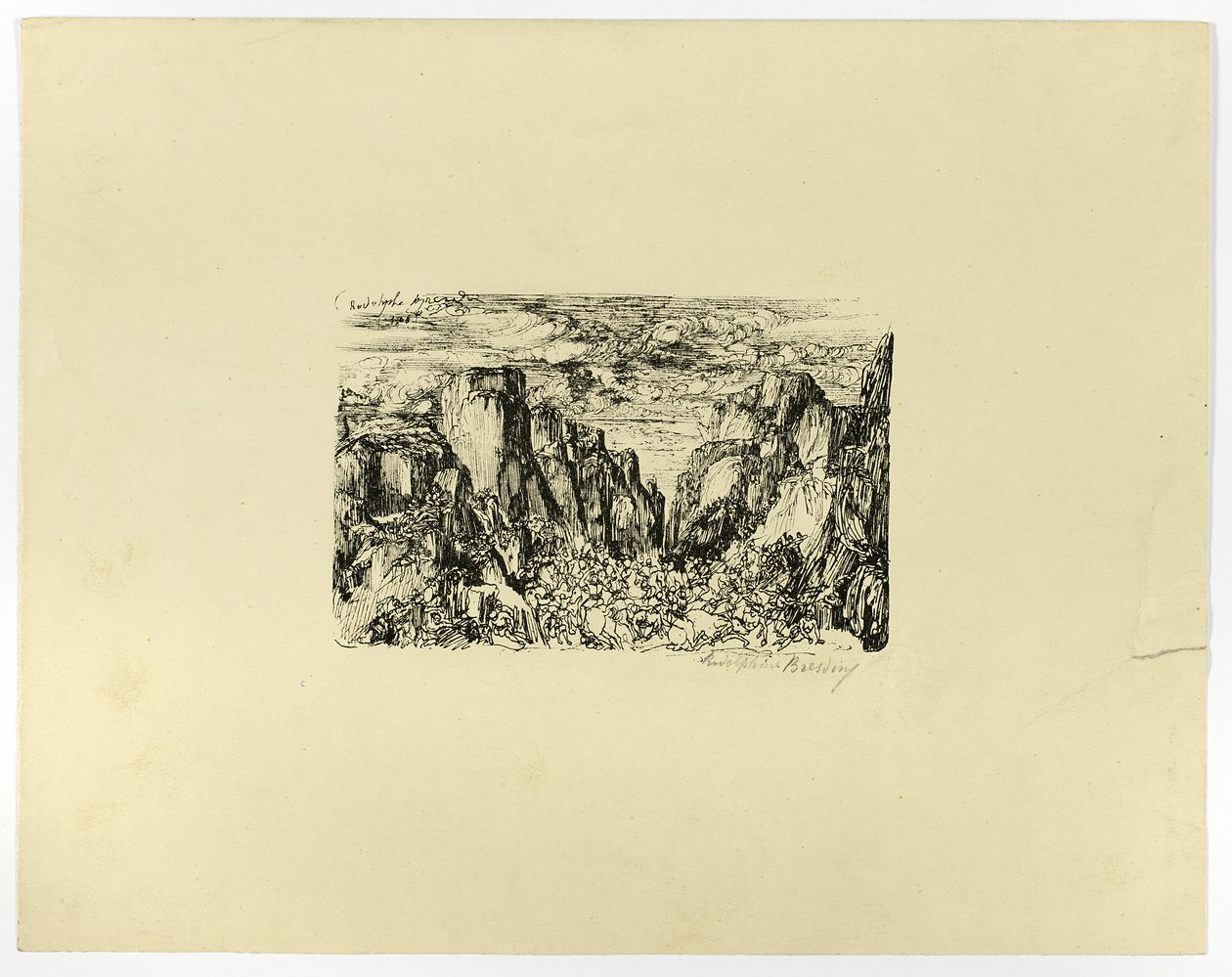 İsimsiz (muhtemelen Sezar ve Lejyonları) by Rodolphe Bresdin