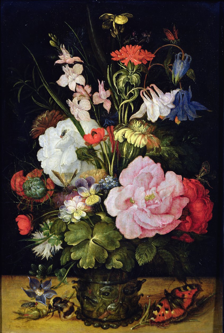 Vazoda Çiçekler by Roelandt Jacobsz. Savery