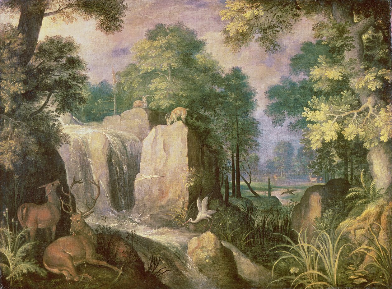 Kayalıklarla Peyzaj by Roelandt Jacobsz. Savery