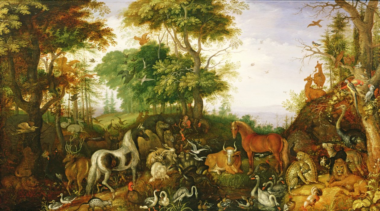 Hayvanları Büyüleyen Orpheus (petrol) by Roelandt Jacobsz. Savery
