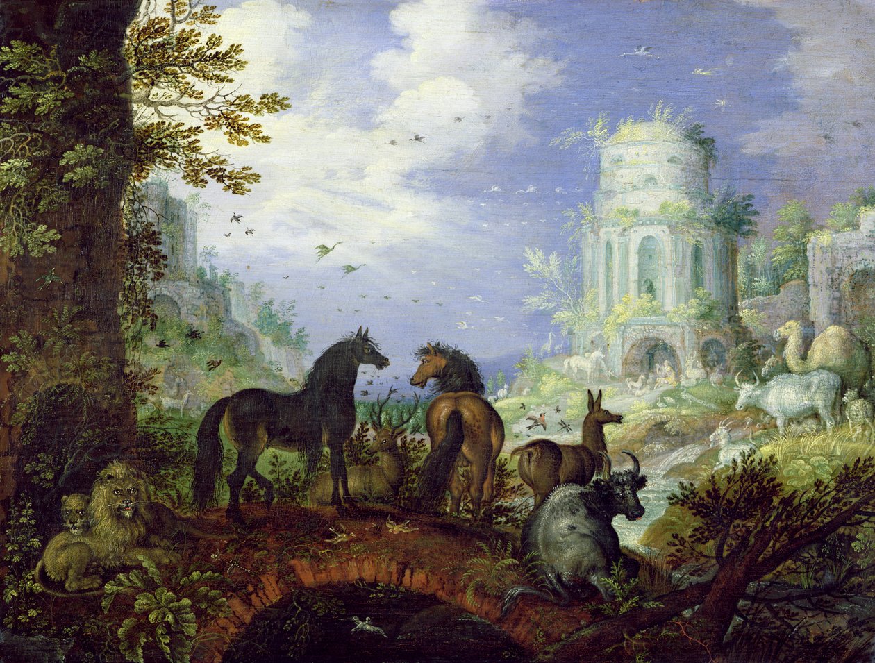 Orpheus Charming the Animals, 1626  by Roelandt Jacobsz. Savery