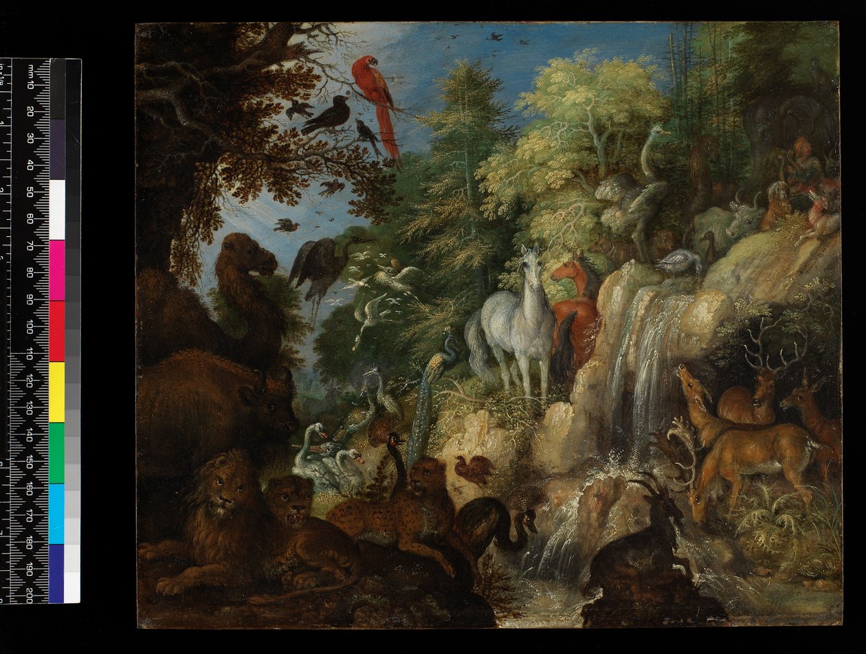 Kuşlar ve Canavarlar ile Orpheus, 1622 (bakır üzerine yağlı boya) by Roelandt Jacobsz. Savery