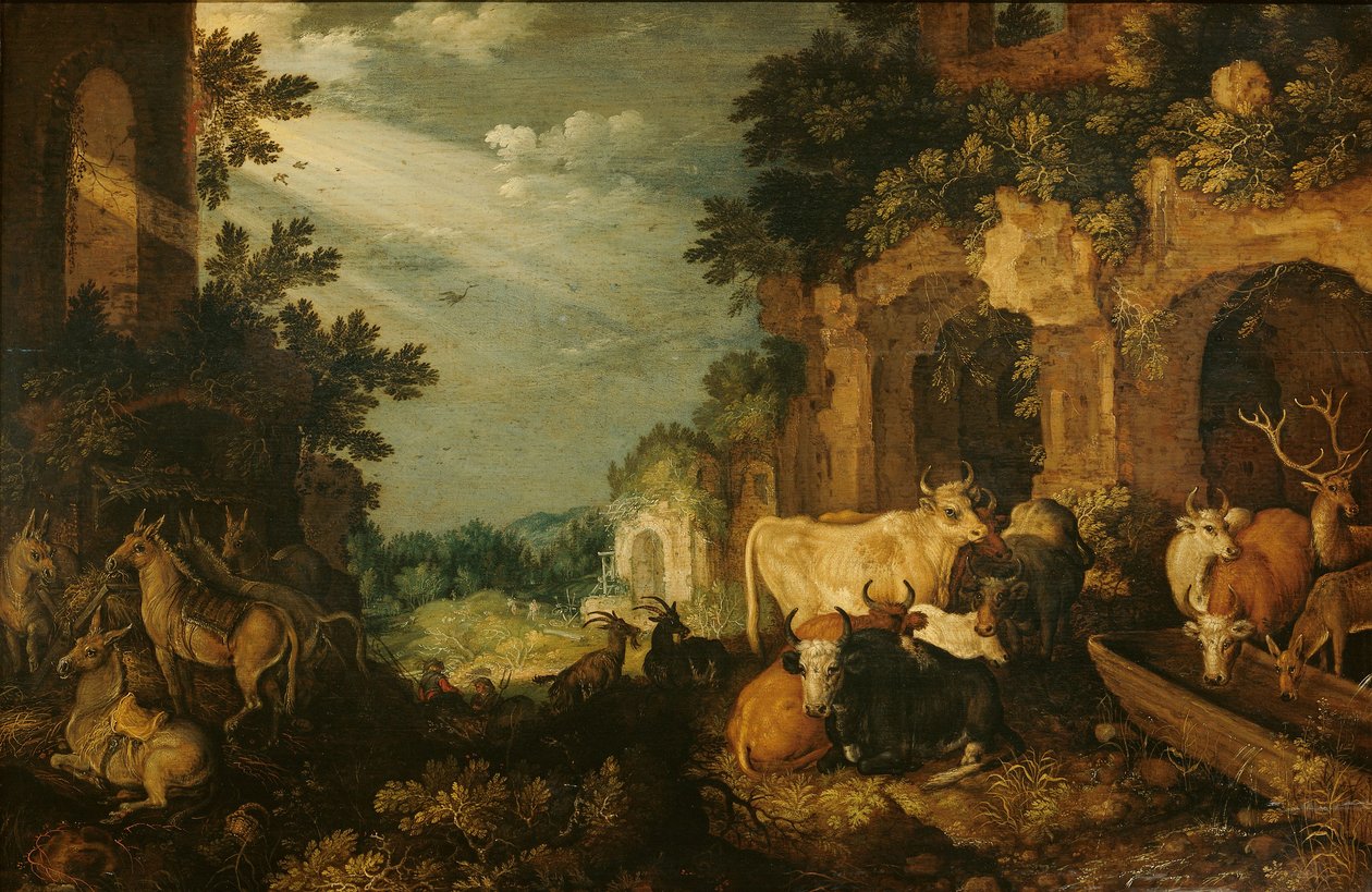 Kalıntılar ile manzara by Roelandt Jacobsz. Savery