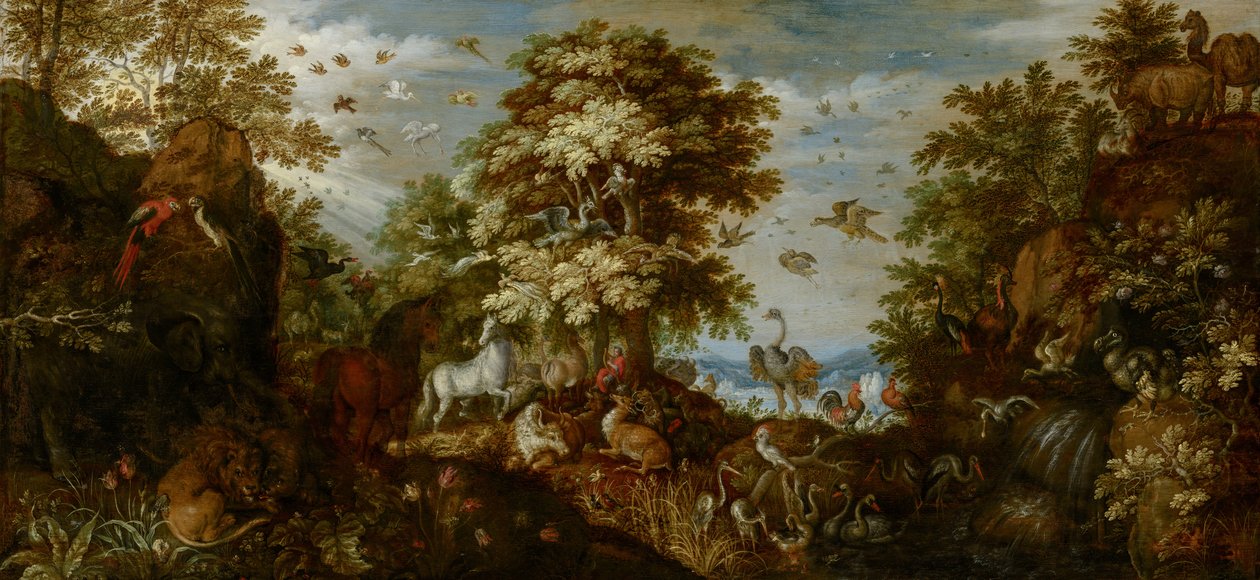 Hayvanları Müziğiyle Büyüleyen Orpheus, 1627 by Roelandt Jacobsz. Savery