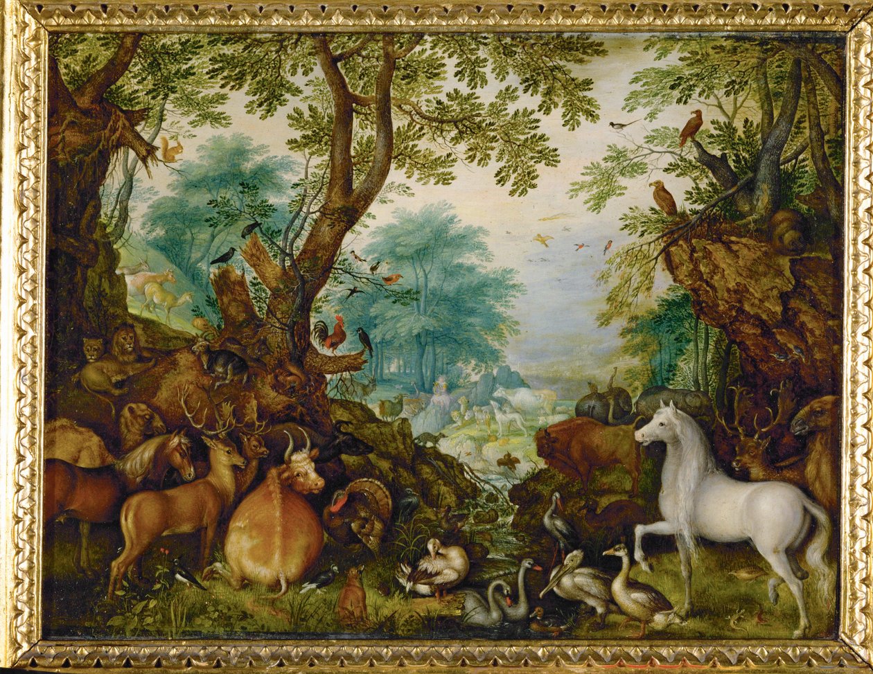 Orpheus hayvanlar arasında (bakır üzerine resim) by Roelandt Jacobsz. Savery