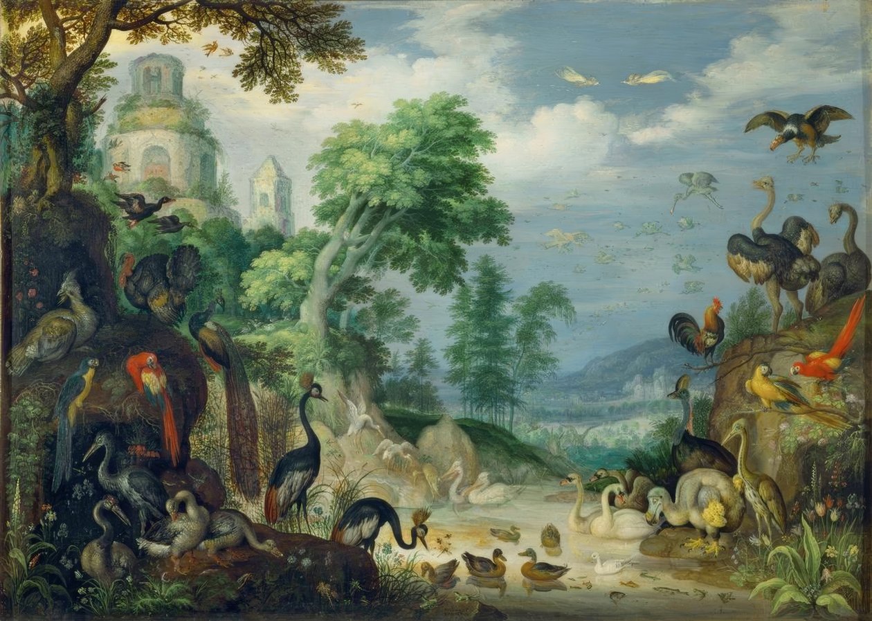 Kuşlar ile manzara by Roelandt Savery