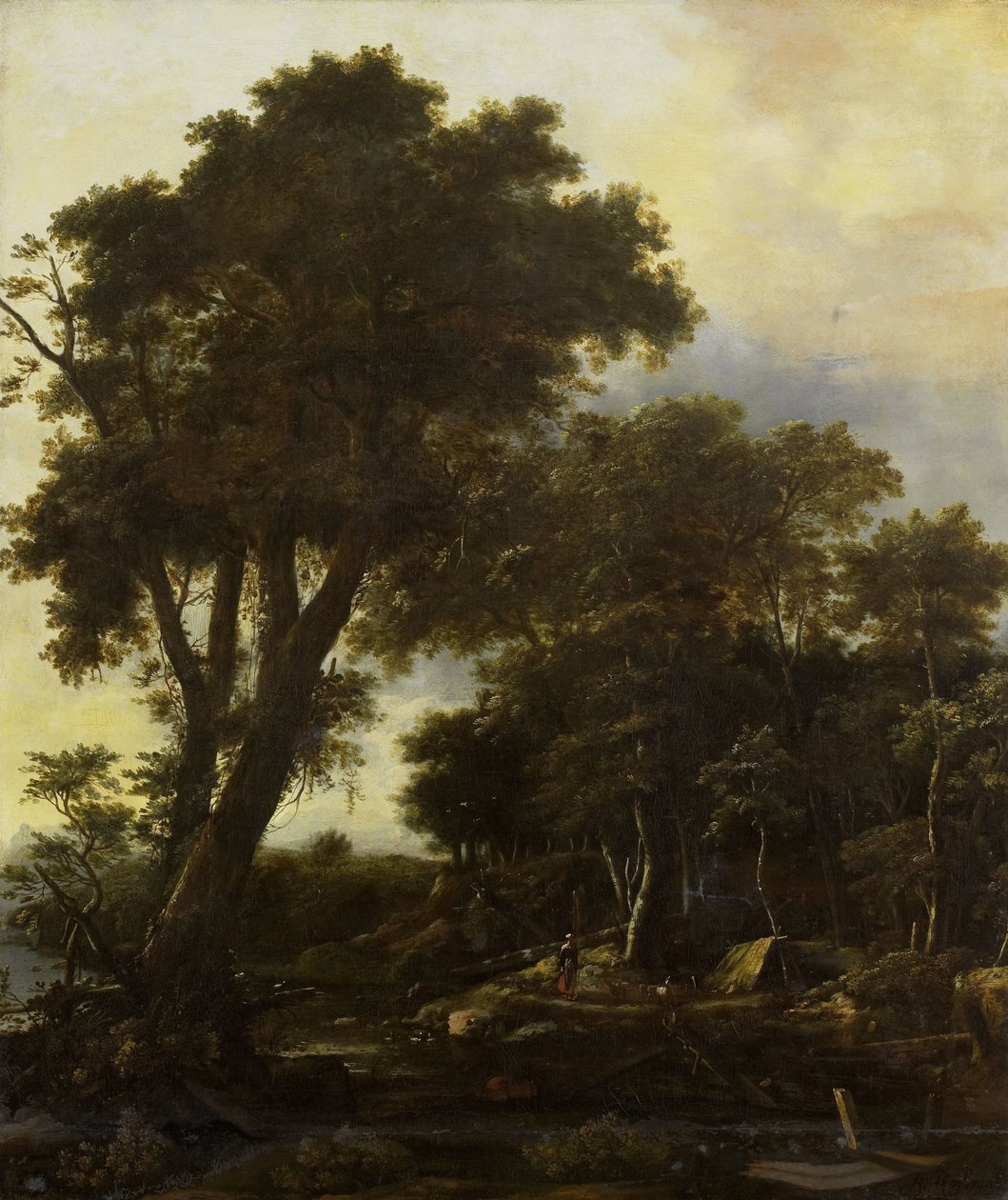 Yalın-to ile orman manzarası by Roelant Roghman