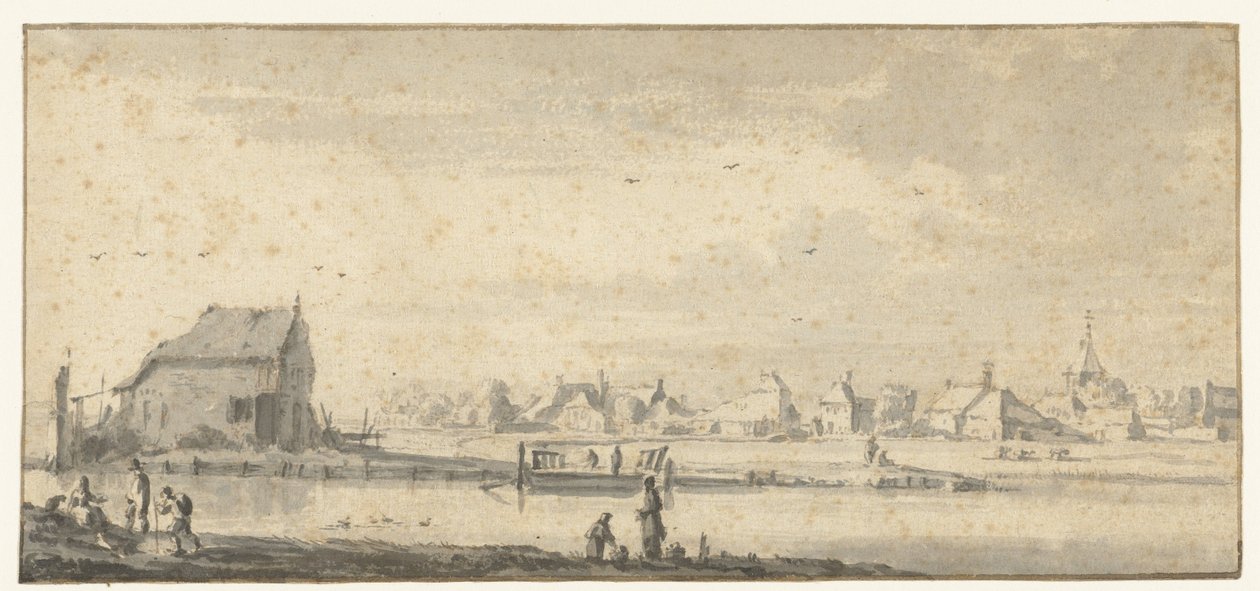 Amsterdam yakınlarındaki Sloterdijk manzarası by Roelant Roghman