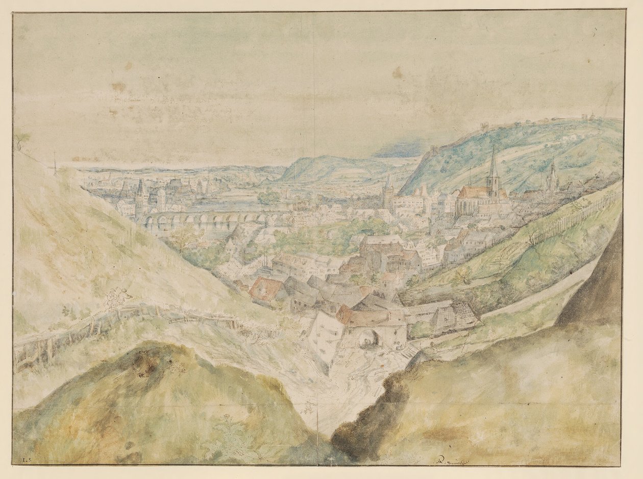 Prag şehrinin prospektüsü by Roelant Savery