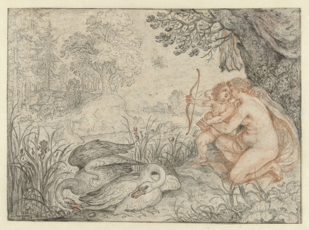 Venüs Cupid'i Oklarını Plüton'a Atmaya Çağırıyor Venüs Cupid'i Oklarını Plüton'a Atmaya Çağırıyor by Roelant Savery