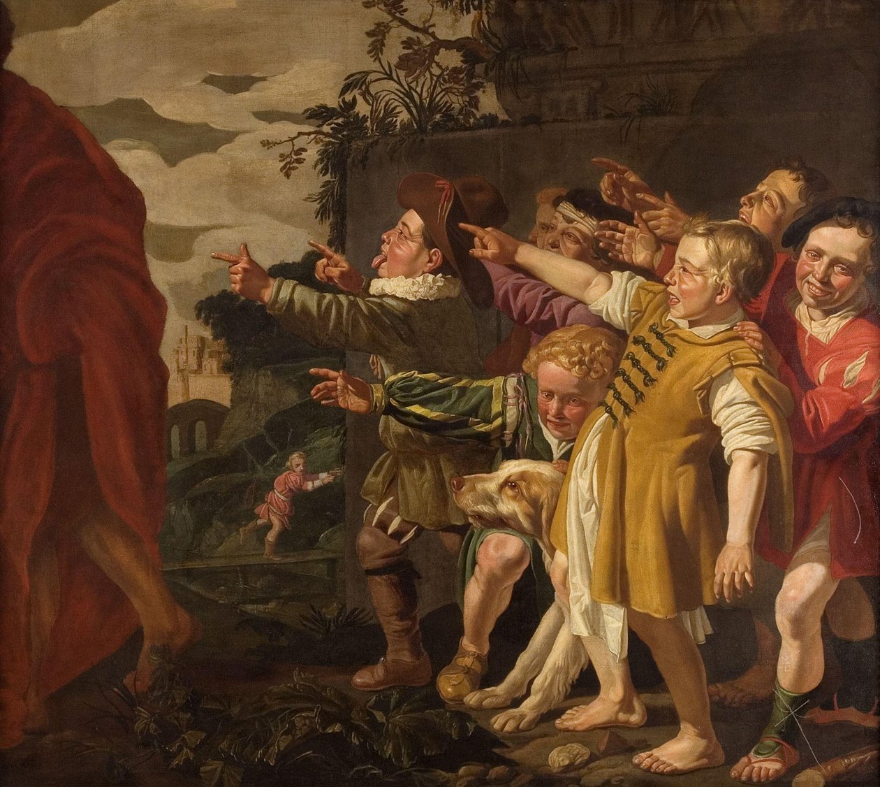 Elişa Küçük Çocukların Alay Ettiği (II Krallar 2:24-25) by Roeloff van Zijl (attributed to)