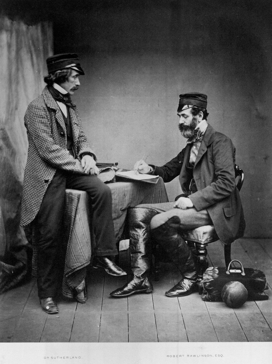Sutherland ve Robert Rawlinson, 1855 by Roger Fenton