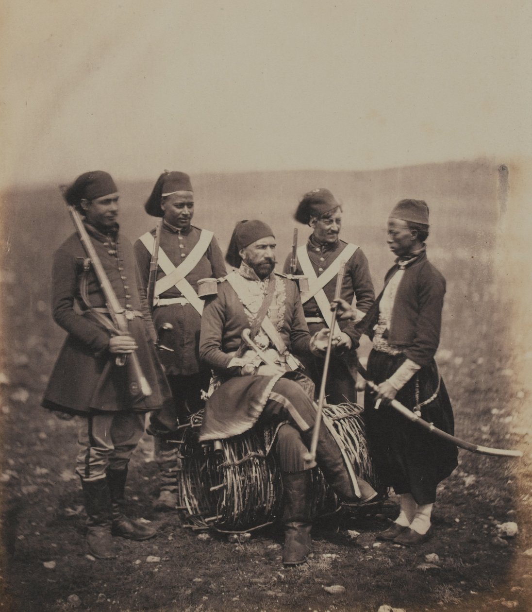 İsmail Paşa (1830-95) ve Görevlileri by Roger Fenton