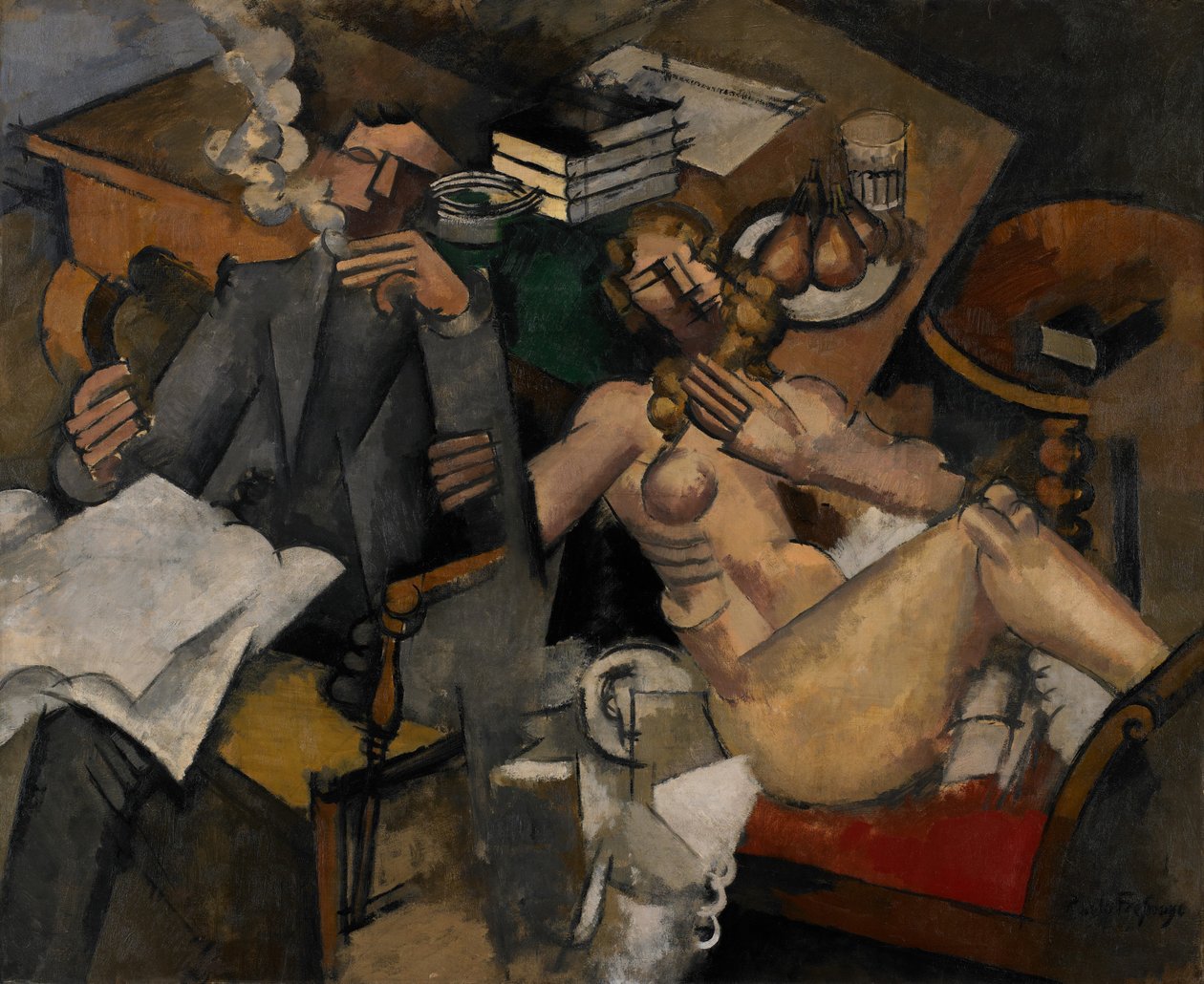 Evlilik Hayatı, 1912 by Roger de La Fresnaye