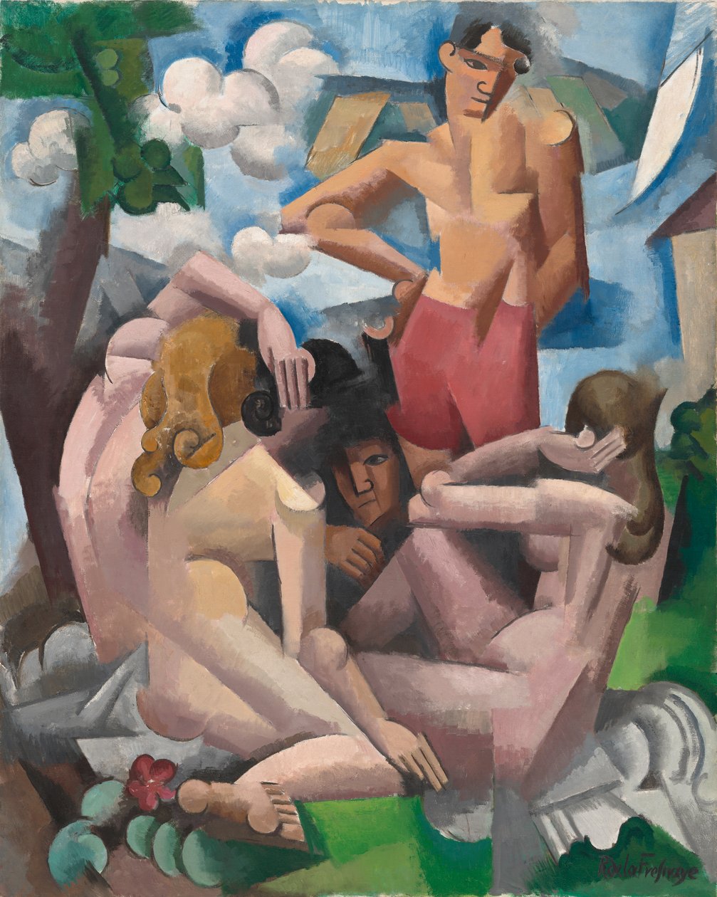 Yıkananlar, 1912 by Roger de La Fresnaye