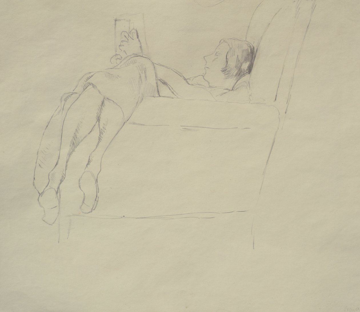 Nina Hamnett Okuma, c.1917 by Roger Eliot Fry