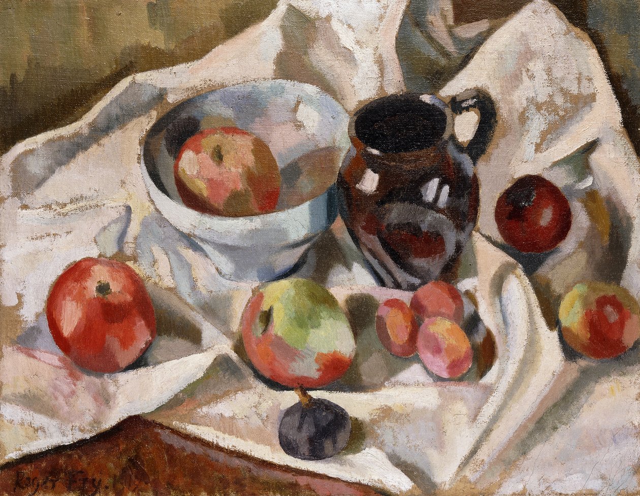 Elma, Erik ve Sürahi ile Natürmort, 1919 by Roger Eliot Fry