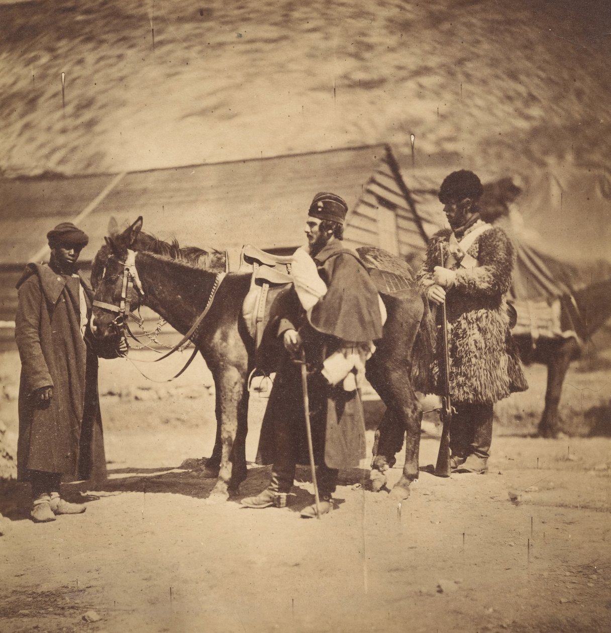 Koruma Muhafızlarından Yüzbaşı Burnaby, 1855. by Roger Fenton