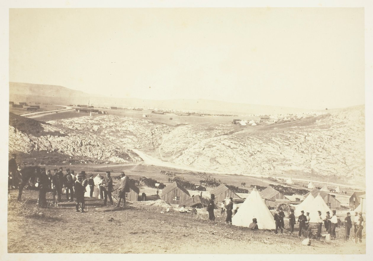 Atlı Topçu Kampı, 1855. by Roger Fenton