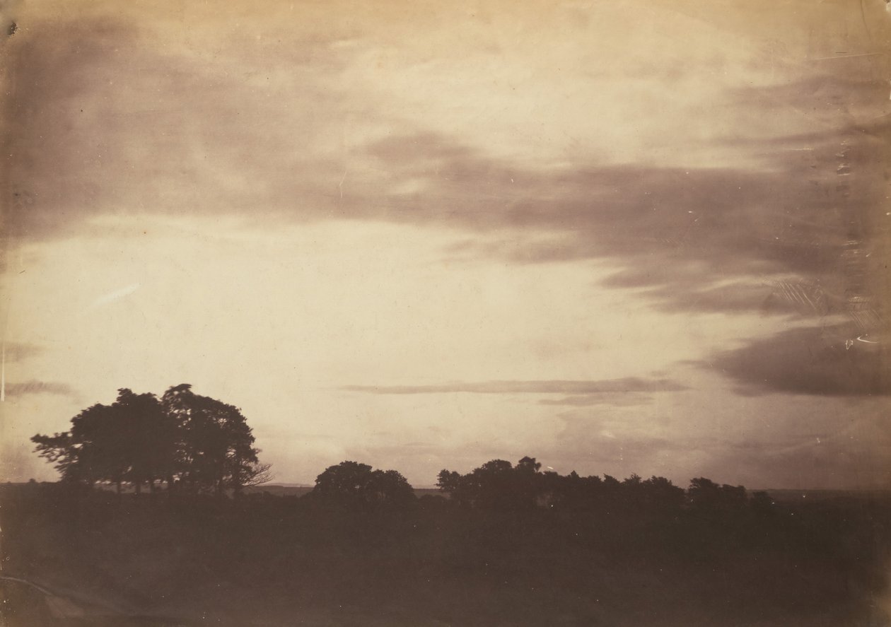 Bulutlu Manzara, muhtemelen 1856. by Roger Fenton
