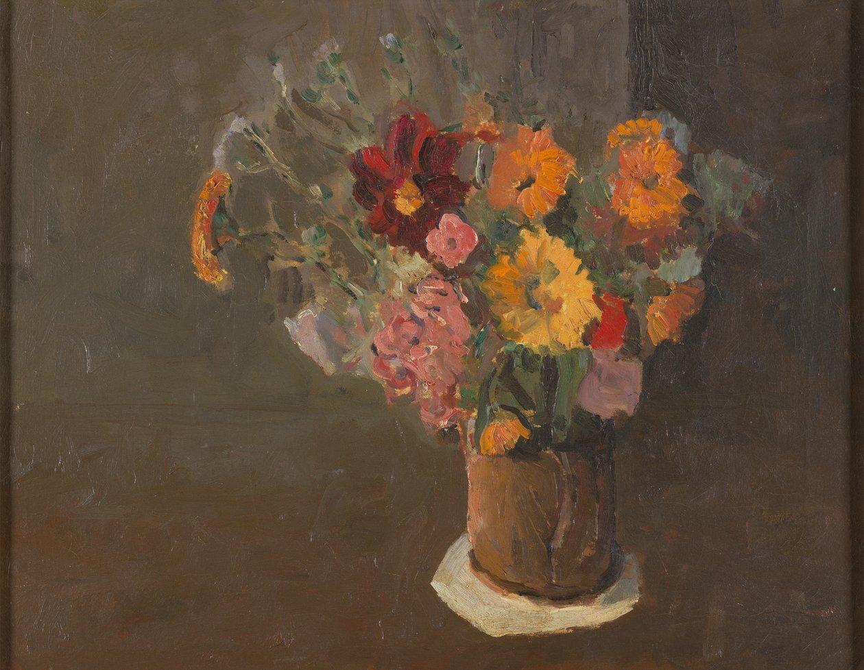 Natürmort (Bir Saksı Tankardında Michaelmas Papatyalar) by Roger Fry