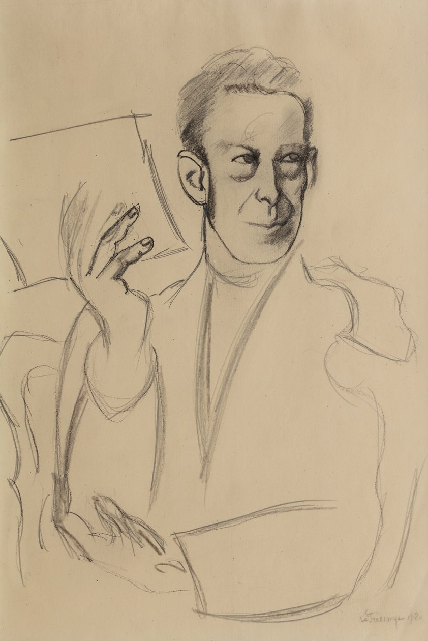 Jean-Louis Gampert'in portresi için çalışma by Roger de La Fresnaye