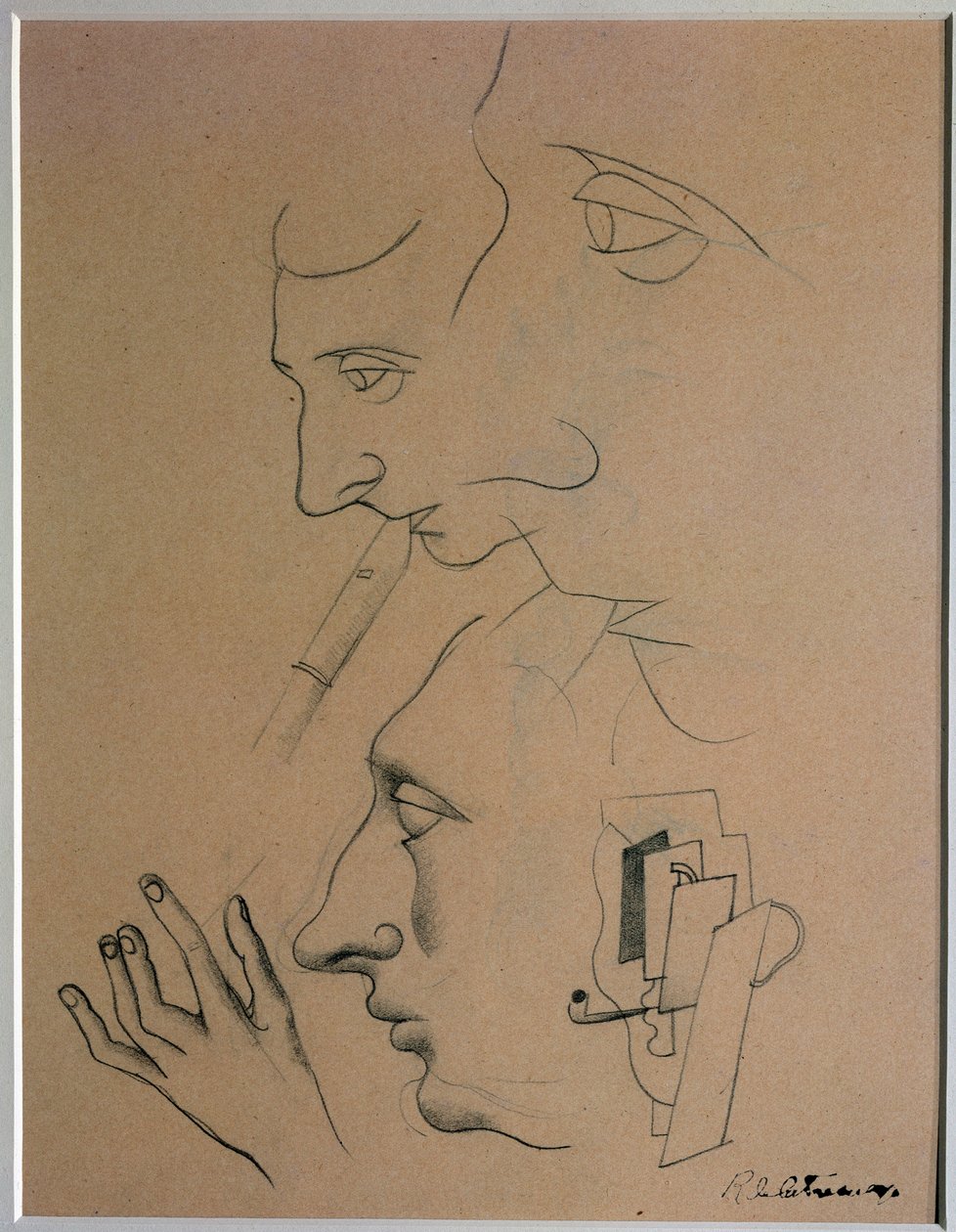 Müzisyen (Çizim, 20. yüzyıl) by Roger de La Fresnaye
