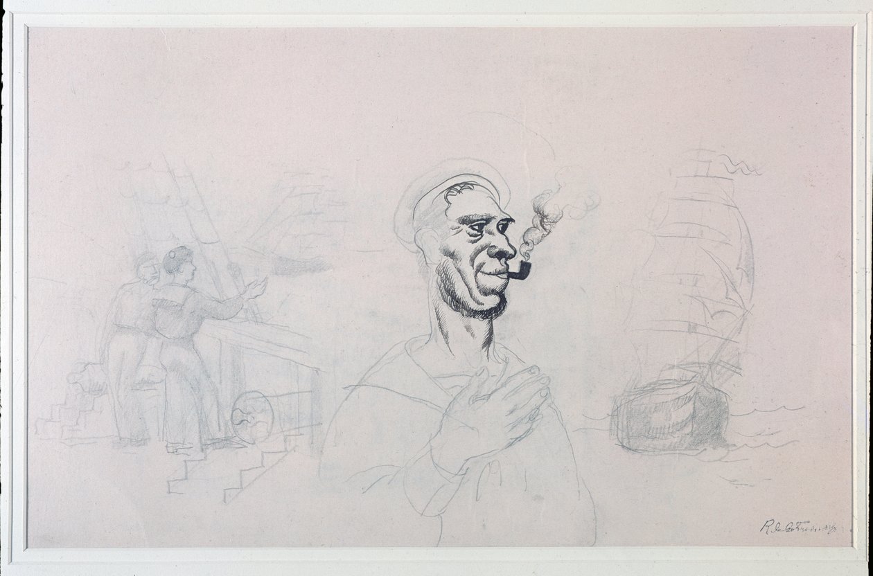 Denizci (Çizim, 20. yüzyıl) by Roger de La Fresnaye