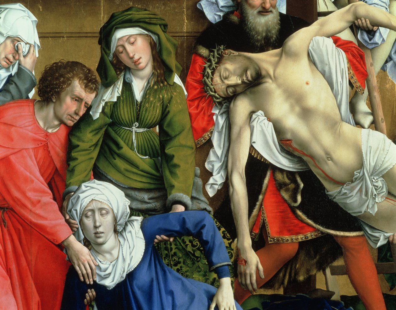 Haçtan İniş, 1435 (Aziz John, Meryem Ana ve İsa