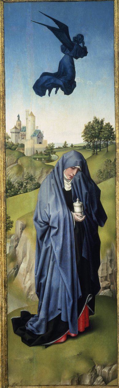 Mecdelli Meryem, Çarmıha Gerilme Üç Parçalı, c.1445 by Rogier van der Weyden
