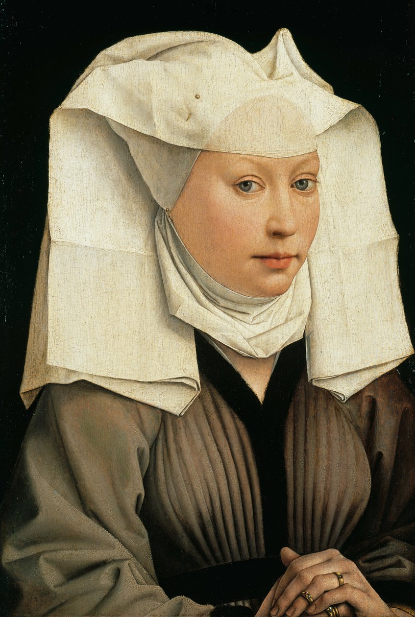 Kanatlı Boneli Kadın Portresi by Rogier van der Weyden