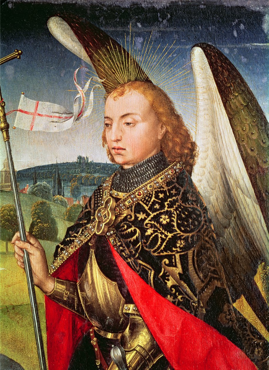 Başmelek Aziz Mikail, 1460-66 (344038 detayı) by Rogier van der Weyden