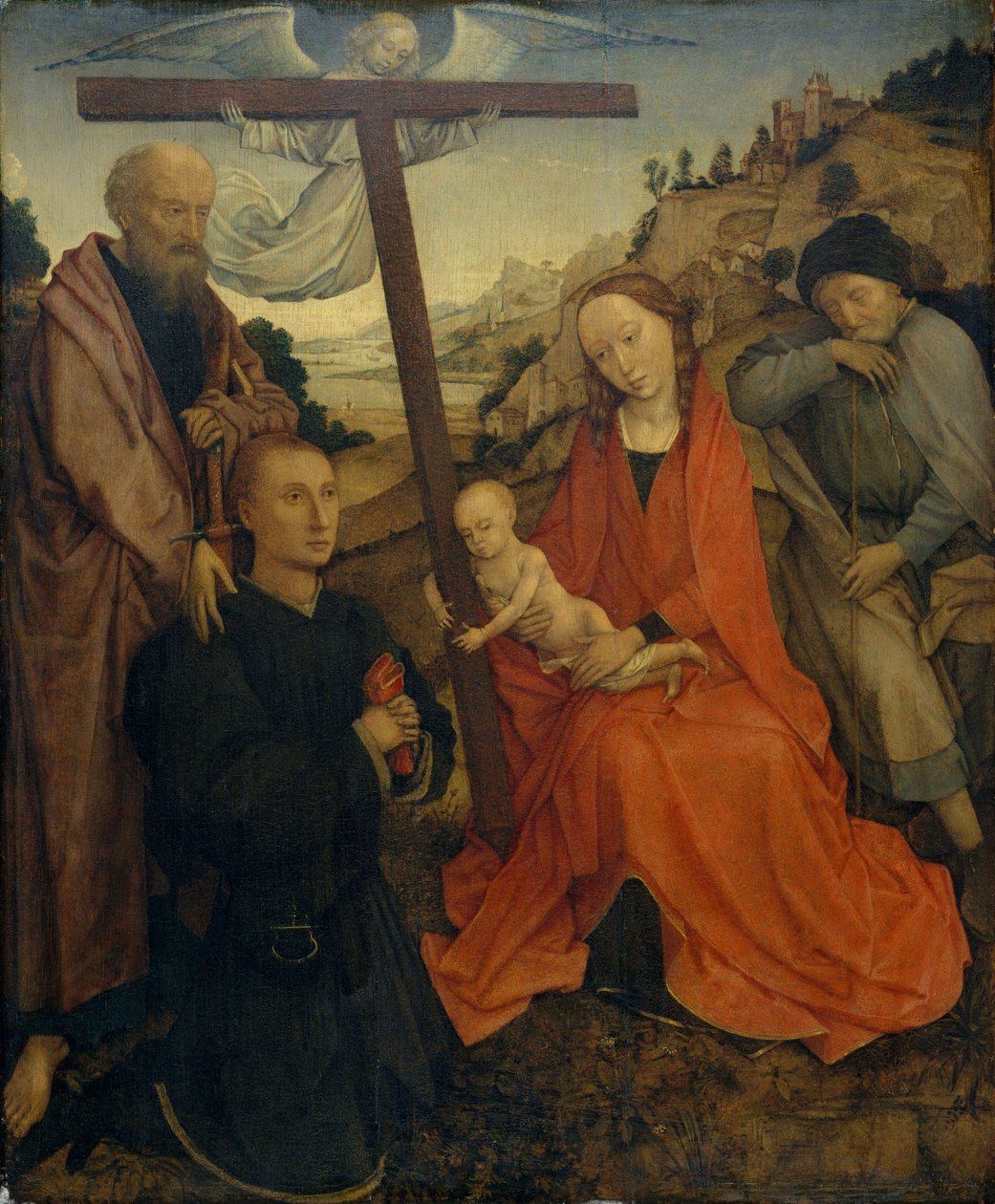 Aziz Paul ve Bir Bağışçı ile Kutsal Aile by Rogier van der Weyden